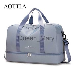 Duffel Bags Aottla Travel Bags For Women Handtas Bagage Schoudertas Heren Crossbody Pack Casual Ladies Sports Fitness Bag Grote Duffer Bag J230815