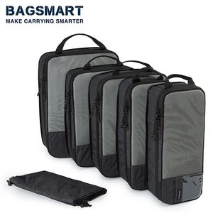 Duffel Bags Bagsmart Compressie Verpakking Kubussen Mannen Travel Uitbreidbare bagageorganisator Carry On Organisers for Women 231117