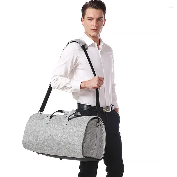 Sacs bouillères Brand Sac de voyage imperméable Men's Men's Clothing Business Businet 2 en 1 Multi-fonction Luggage à main Hombre Hombre