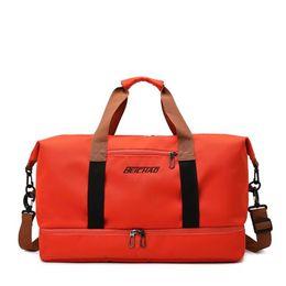 Duffel Bags Carry Bagagem Bolsa Para Viagens Curtas Grande Capacidade Portátil Unisex Seco E Molhado Separação Exercício BagDuffel313V