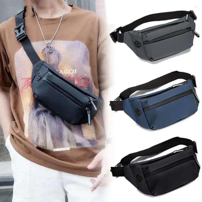 Duffel Bags Chest Bag Waterproof For Men Waistpack Leisure Outdoor Sports One Shoulder Crossbody Fashion Korean Version Trendy Men's