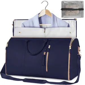 Sacs Duffel Voyage pratique Carry sur le sac de vêtements Grand PU Bagage en cuir Mode