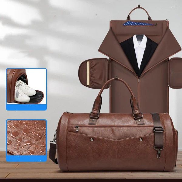 Bolsas de lona Ropa convertible para viajes Bolsa de gran capacidad con bolsa para zapatos Viaje de negocios de fin de semana Equipaje de mano