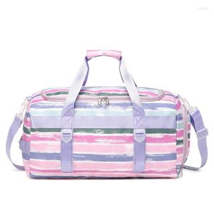 Sacs polochons personnalisé grande capacité étanche sport Gym voyage sac de sport sec séparation humide Yoga pliant