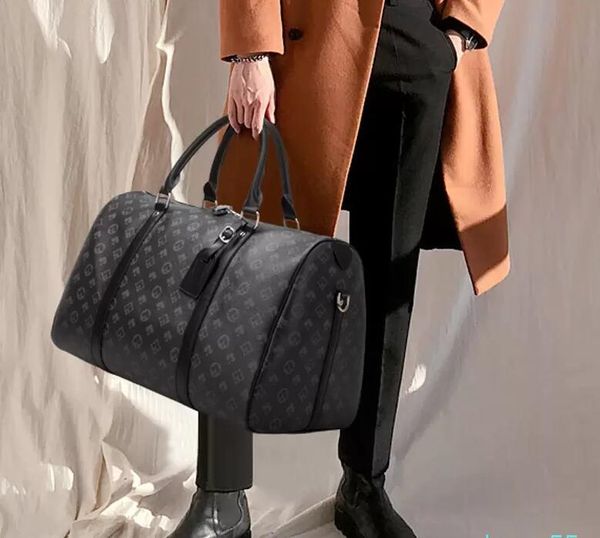 Bolsas de lona Bolsa de lona floral marrón de diseñador para hombres y mujeres - Tote de viaje de gran capacidad con funcionalidad deportiva