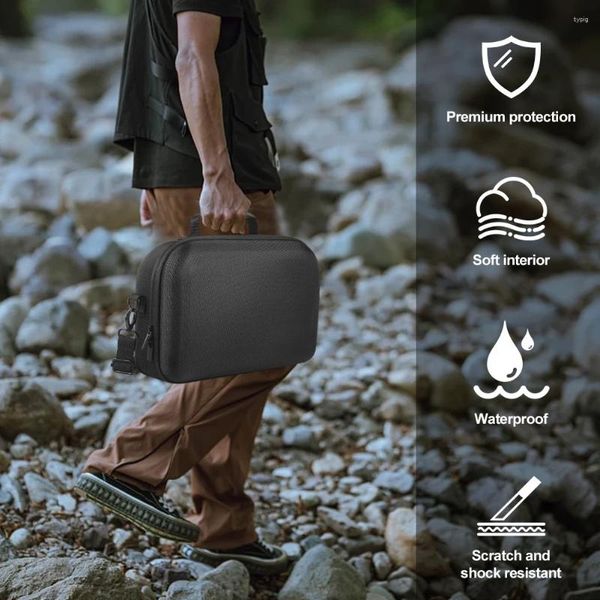 Bolsas de lona Bolsa de altavoz EVA Caja portátil TPU Mango Almacenamiento de viaje Accesorios de protección anti-arañazos para Anker Soundcore Motion X600