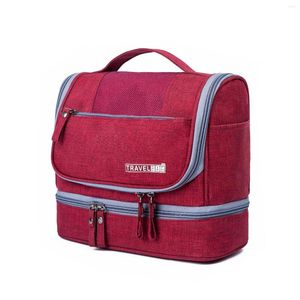 Duffel Tassen fandare mode polyester reistas handtas dames heren waterdichte organizer toiletheren droge en natte scheiding 2-laags 2-laags