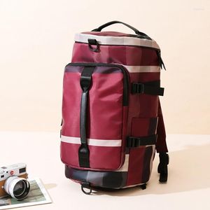 Duffel Bags Fashion Travel Bag Men's Single-Shoulder Bagage Large-capaciteit Droog en natte scheidingsschoenen Positie Sportrugzak