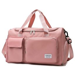 Sacs Duffel Sac de fitness avec entrepôt de chaussures de grande capacité Yoga Sports fourre-tout épaule voyage court-courrier