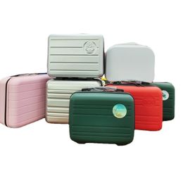 Duffel Bags Hand Bagage 1214 Iinch Cosmetische doos Geschenk kleine mini PP Trolley Case Travel wachtwoord opslagtas Boarding 230424