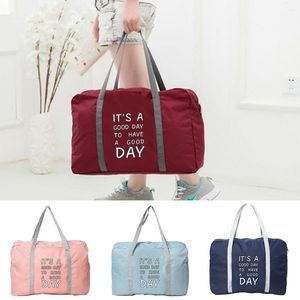 Bolsas de lona, bolso de mano para mujer, bolsa de viaje para acampar al aire libre, equipaje, serie de impresión de alimentos, organizador, bolso plegable, accesorios con cremallera