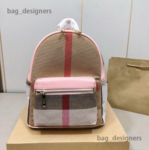 Duffel Bags Hoogwaardige Designer Backpack Fashion Women Men Travel Backpack Classic Checked Two-Way Zipper Schoolbag Backpack