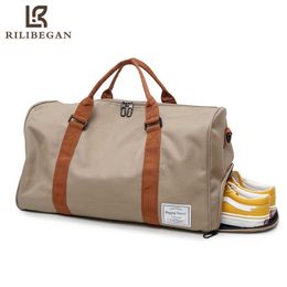 Sacs polochons fourre-tout de voyage de haute qualité pour femmes et hommes sac de sport grande capacité sac de bagage portable pour sac de rangement de sport avec bande d'épaule 230223