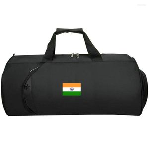 Duffel Bags India Flag Bag Ind National Banner Travel Tote Delhi Country Train Sling Handle Trip Duffle Print Bagage