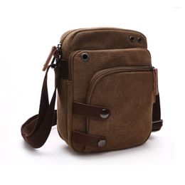 Duffel Bags Koreaanse canvas tas heren coole one-shoulder messenger reizen draagbare handtas duffle dames