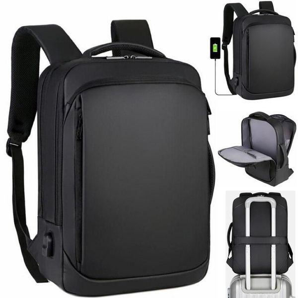 Sacs polochons sac à dos pour ordinateur portable hommes d'affaires ordinateur portable sac à dos étanche Usb sac de charge sac de voyage Anti Theft259k