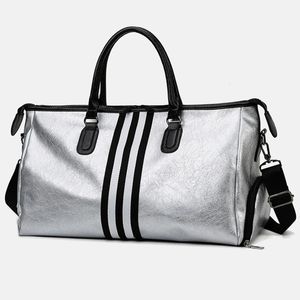 Bolsas de lona Bolsa de viaje plegable de gran capacidad para mujer Bolsa de gimnasio deportiva Bolsa de golf de viaje de gran capacidad Bolsas de fin de semana de mano de cuero 231214