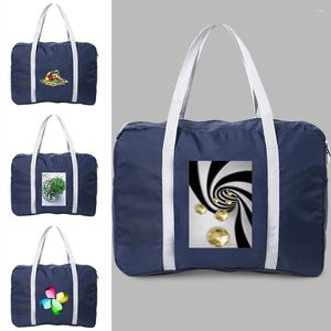 Bolsas de lona de gran capacidad, plegables, de viaje, con estampado 3D, para equipaje, bolso de mano, bolsa de lona, gimnasio, Yoga, hombro de almacenamiento para mujeres y hombres