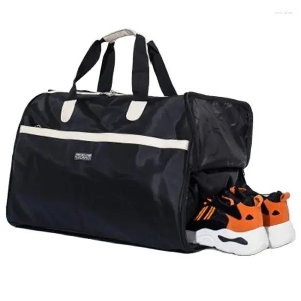 Sacs Duffel Grand sac à main de voyage Sac à bandoulière avec compartiment à chaussures indépendant Mode décontractée Voyage Sport Fitness