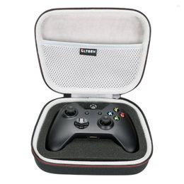 Sacs polochons LTGEM EVA Hard Case Travel Carrying Portable Bag pour contrôleur Xbox One / Xbox One S / Xbox X avec poche en filet pour Plu