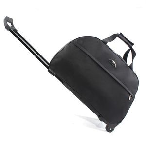 Duffel Bags Luggagetas Travel Duffle Trolley Rolling Suitcase Vrouwen mannen met wiel Carry-On1238D