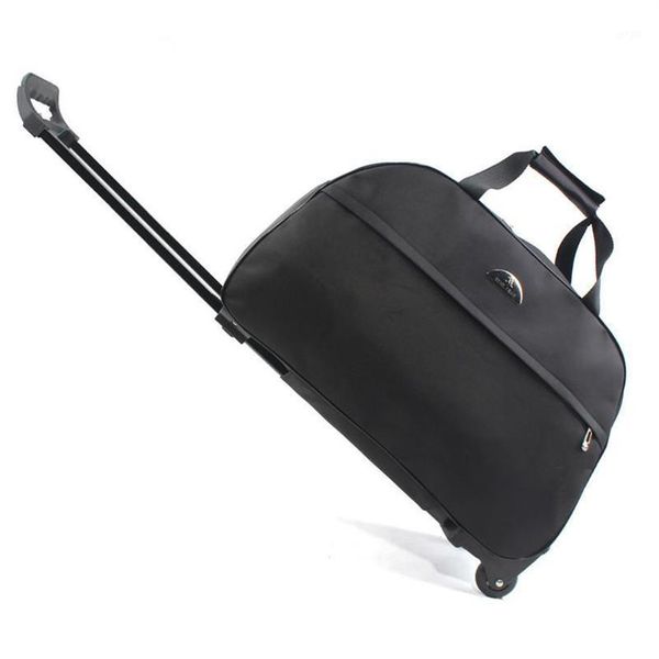 Bolsas de lona Bolsa de equipaje Viaje Duffle Trolley Maleta con ruedas Mujeres Hombres con ruedas Carry-On1238d