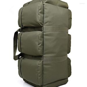 Sacs sacs à bagages à haute capacité 90L Sac de voyage Arrivée Cylindre Package multifonction Rusksack Male Toile de mode Male Camouflage
