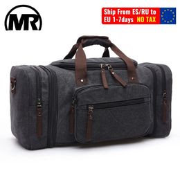MARKROYAL toile sacs de voyage grande capacité bagage à main sacs hommes sac polochon voyage fourre-tout week-end sac Drop 230509
