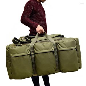 Duffel Bags Men's Travel 90L grote capaciteit Tactische rugzak waterdichte wandelklimmende camping rugzak sport buitenzakbenodigdheden