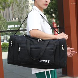 Sacs polochons hommes mode voyage Portable grand sac à bagages bandoulière sport pliable étanche sac à dos mâle