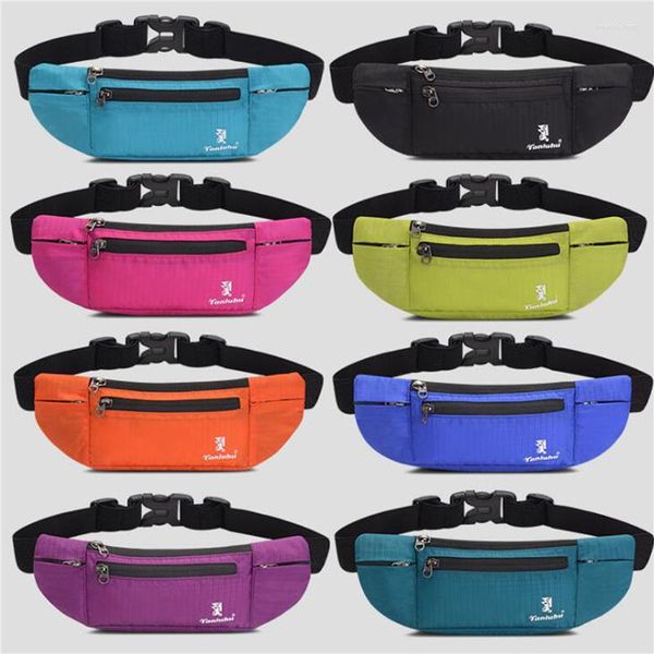 Sacs polochons Hommes Femmes Outdoor Running Sports Fanny Pack Multifonctionnel Invisible Zipper Phone Pouch