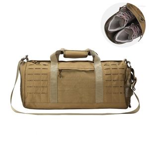 Duffel Bags Molle Gym Sports Bag Men Outdoor Multifunctionele reishandtassen vrouwen wandelen klimmende duffle militaire tactische schouder