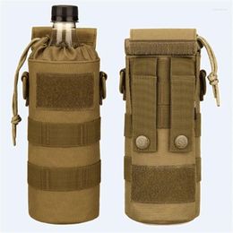 Bolsas de lona mochila táctica táctica 800d oxford militar 500ml bolsa de botella de agua pequeña en bicicleta de deportes al aire libre Ejército de campamento