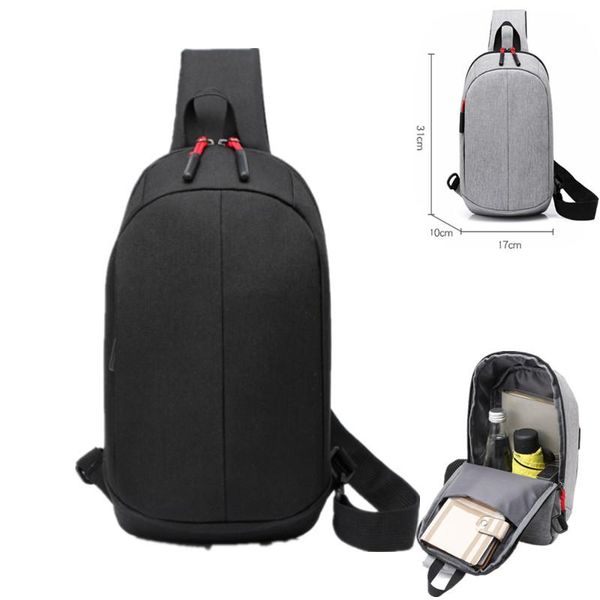 Bolsas de lona multifunción para hombre, bolsa de pecho para montar al aire libre, hombro Oxford, mochila de viaje informal, riñonera para equipaje