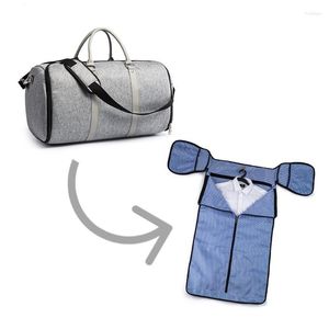 Bolsas de lona multifunción de gran capacidad para hombre, bolsa de viaje, lona impermeable para viaje, almacenamiento de traje, equipaje de mano, ropa de viaje