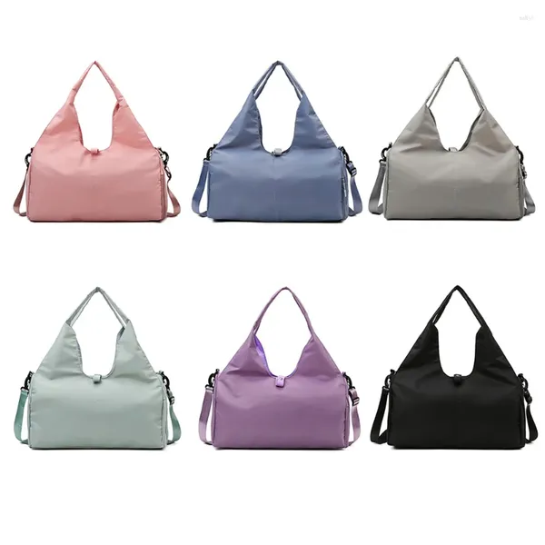 Bolsas de lona Oxford Fitness Bolsa de almacenamiento Multifuncional Impermeable Yoga Mat Bolsillo Gran capacidad con zapatería para turismo