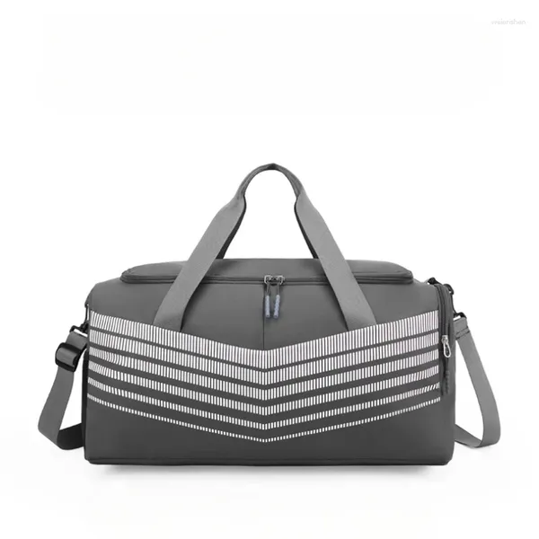 Bolsas de lona Oxford Simple Casual Viaje Cremallera Sólida Capacidad de gran capacidad Fitness para hombres o mujeres 2024 en venta