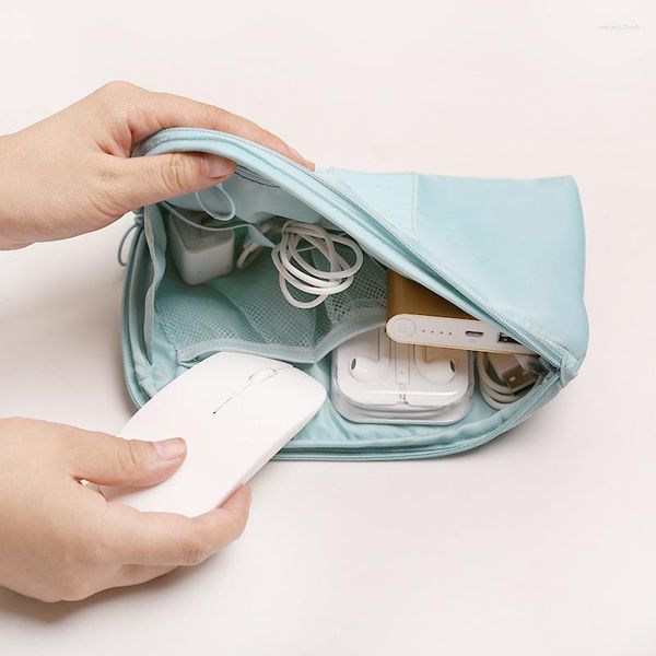 Bolsas de lona, organizador electrónico USB Digital portátil, estuche para dispositivos, carga de teléfono móvil, soporte para cargador móvil, accesorio, bolsa para Cable