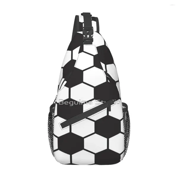 Sacs Duffel Modèle de ballon de football Sac de poitrine Vacances Polyester Tissu Cadeau Nice Personnalisable
