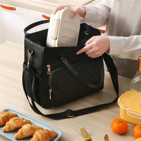 Bolsas de lona bolsa de refrigerador suave con revestimiento duro de la lonchera de picnic aislante para acampar actividades al aire libre para acampar a la familia