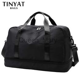 Bolsas de lona Tinyat Bolsas de viaje grandes para mujeres bolsas de nylon bolsas de equipaje de nylon bolsas de viaje de hombre cruzado de hombres