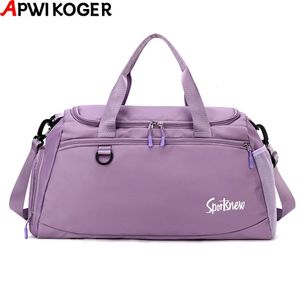 Sacs polochons Sac de voyage Duffle bagages sac à main sac à bandoulière pour femme grande capacité séparation sèche et humide étanche Fitness sport sac de sport 231122