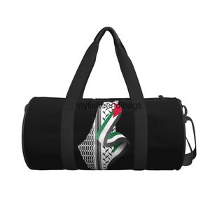 Duffel Bags Travel Bag Palestine Keffiyeh Gymweekend Sport Grote training Handtas Vintage Fitness H240504