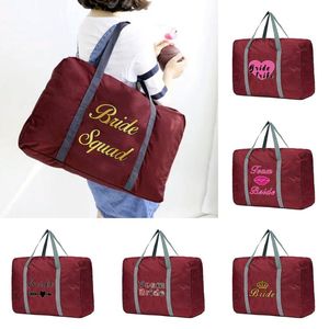 Plunjezakken reistas unisex opvouwbare plunje organisatoren grote capaciteit draagbare bagage bruid patroon accessoires duffel