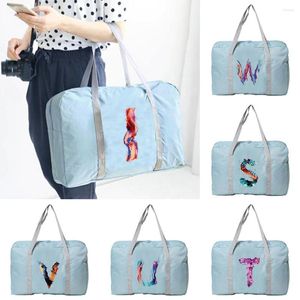 Plunjezakken reistas unisex grote capaciteit bagage nylon opvouwbare vrouwen waterdichte accessoires kleding opslag handtassen