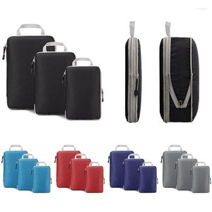 Sacs polochons voyage compressible emballage Cubes sac de rangement étanche pliable valise Nylon Portable avec sac à main organisateur de bagages