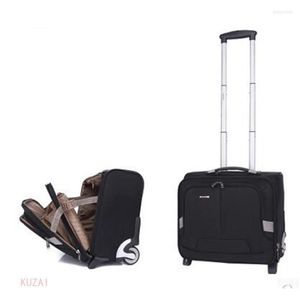 Duffel Bags Travel Bagage Bag Men Business Trolley Wheeled Case Oxford koffer laptop rollen op wielen