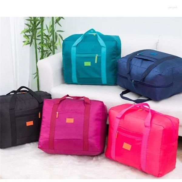 Sacs polochons sac à bandoulière de voyage étui à vêtements pliable imperméable en nylon fourre-tout de voyage valise de rangement grande capacité affaires