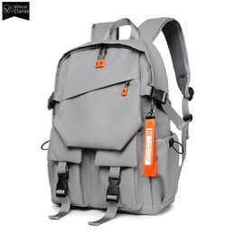 Bolsas de duffel VC Mochila de lujo para hombres de alta calidad 15.6 mochila para computadora portátil mochilas de moda impermeables a impermeabilización de la escuela de moda para hombres 230718