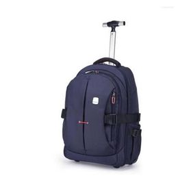 Duffel Bags Weishengda Oxford Men Travel Trolley Backpack Bag Rolling Women Whest Backpacks Business Suitkleed op wielen